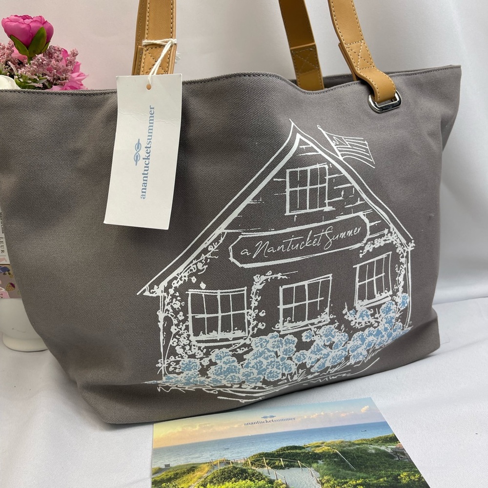 anantucketsummer tote cottage bag. NWT - Picture 4 of 10